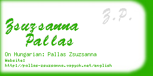 zsuzsanna pallas business card